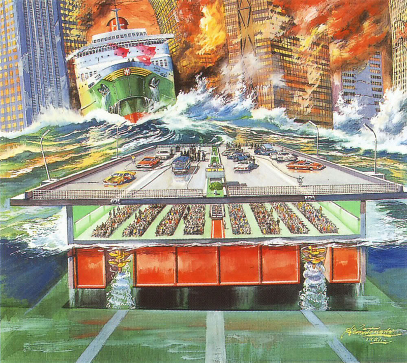 Illustration for article titled The Psychedelic Japanese Cityscapes Of Decades Past